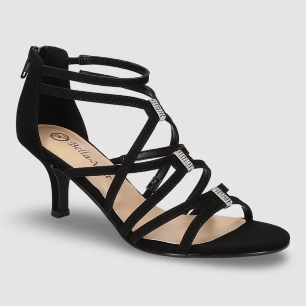Bella Vita Women's Karlette Dress Sandals $85 - US Size 5 - Black Glitter - 1312